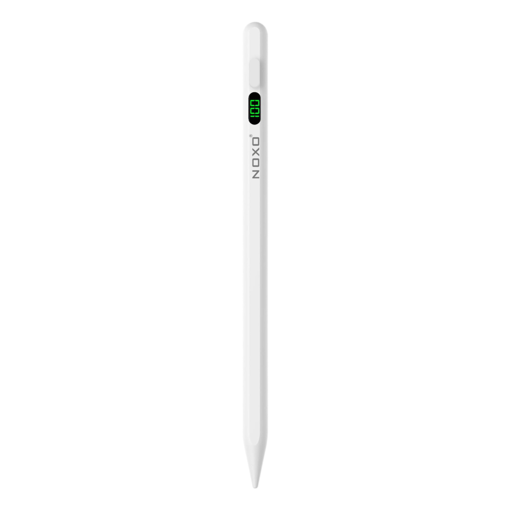قلم لمسی نوکسو Pen One سفید با نمایشگر دیجیتال روی بدنه