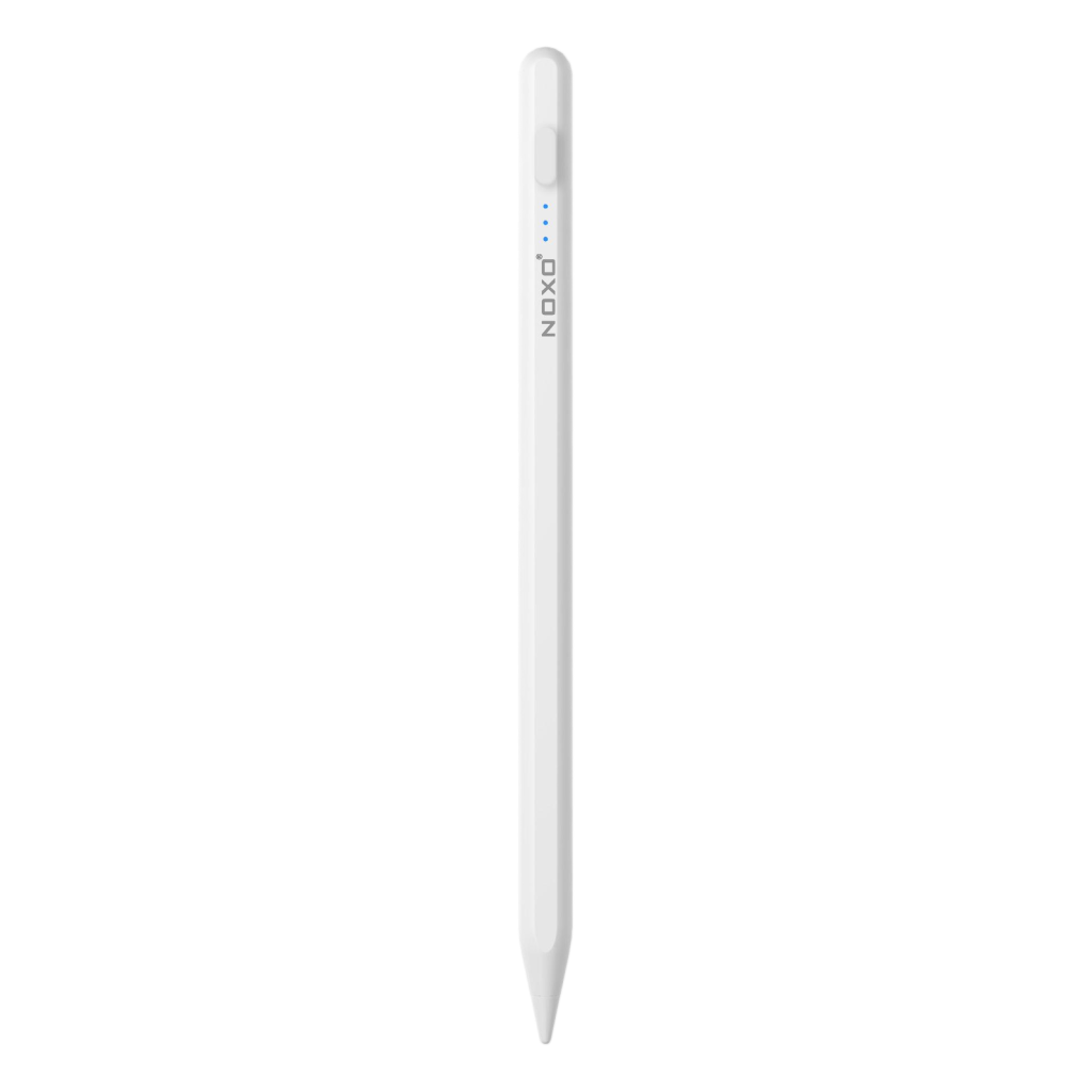 قلم آیپد نوکسو Pen Pro سفید با چراغ‌های نشانگر روی بدنه